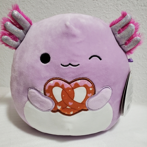 Squishmallows Other - NWT 8" Monica, Axolotl w/Pretzel Squishmallows